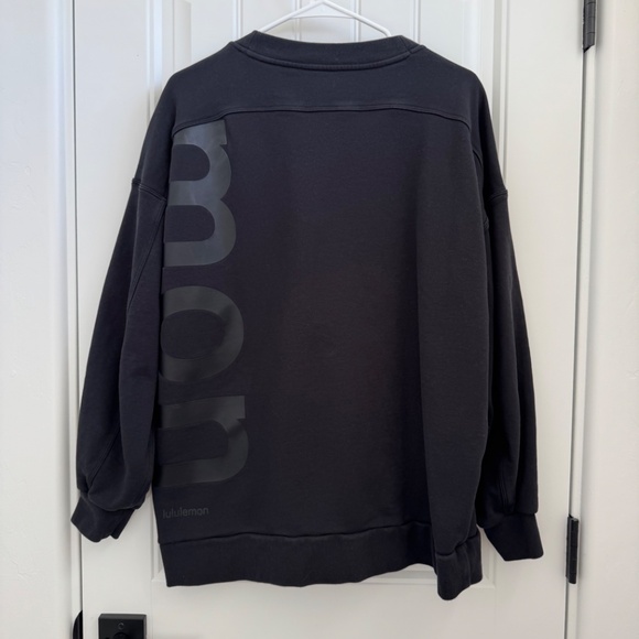 Lululemon / Perfectly Oversized Crew *Logo / Black / Size 10 - Picture 2 of 6